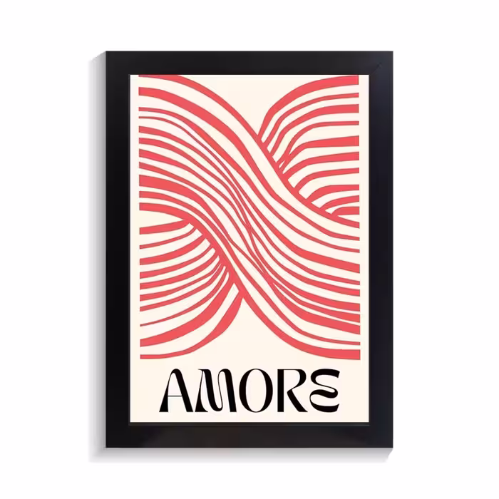 تابلو عاشقانه طرح amore کد PF-27074