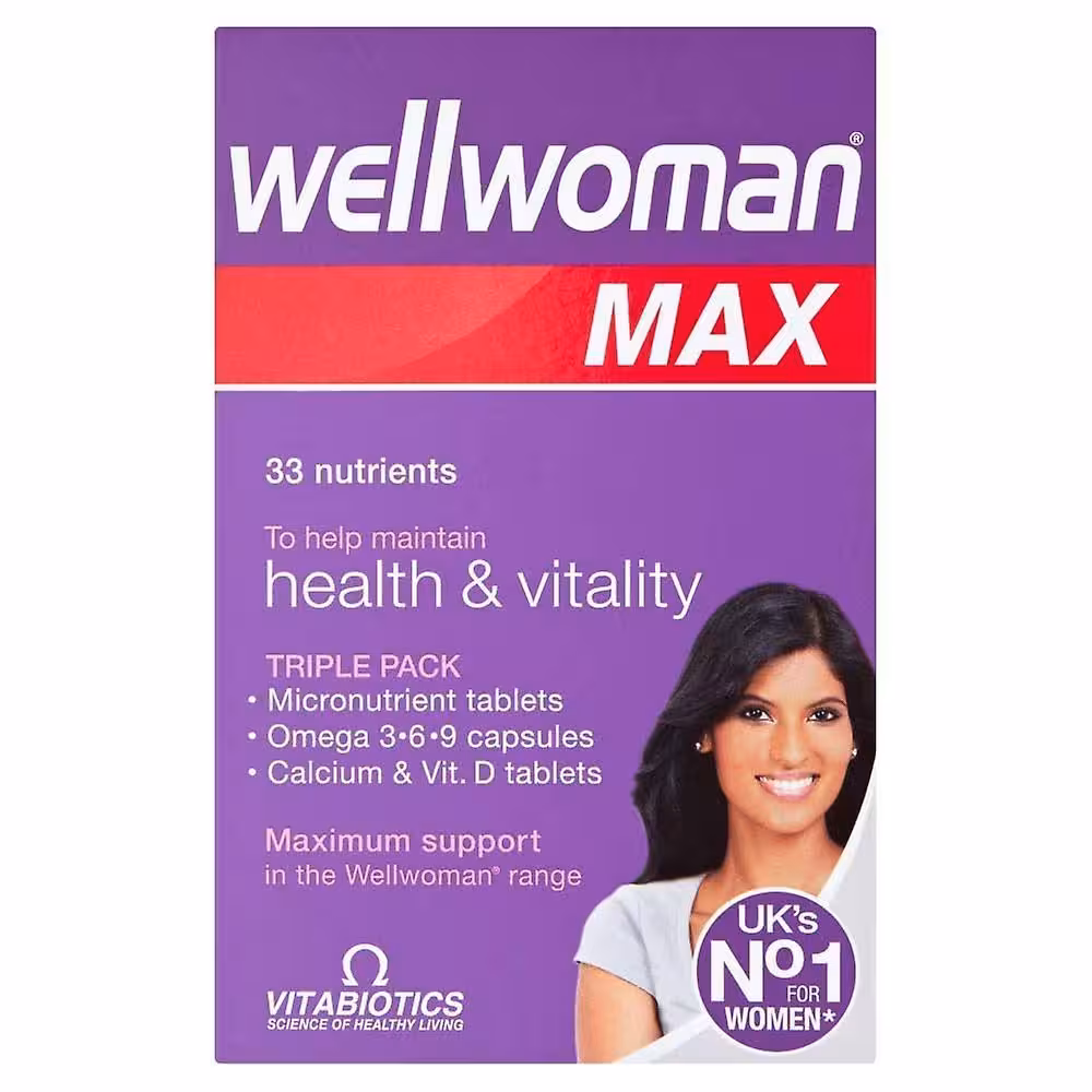 مکمل مولتی ویتامین ول وومن مکس ویتابیوتیکس 84 عددی اصل | Vitabiotics Wellwoman Max