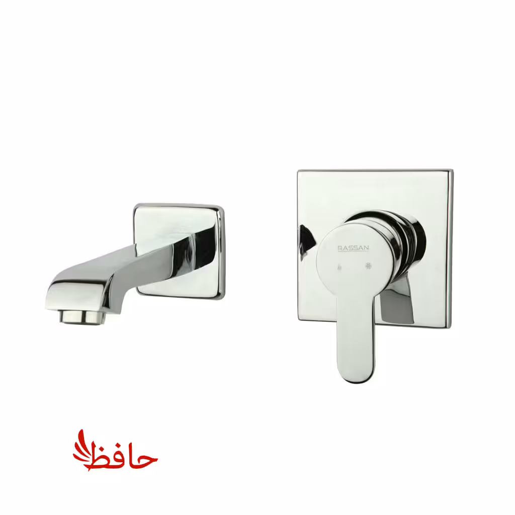 شیر روشویی توکار راسان مدل ویوات فلت کروم
