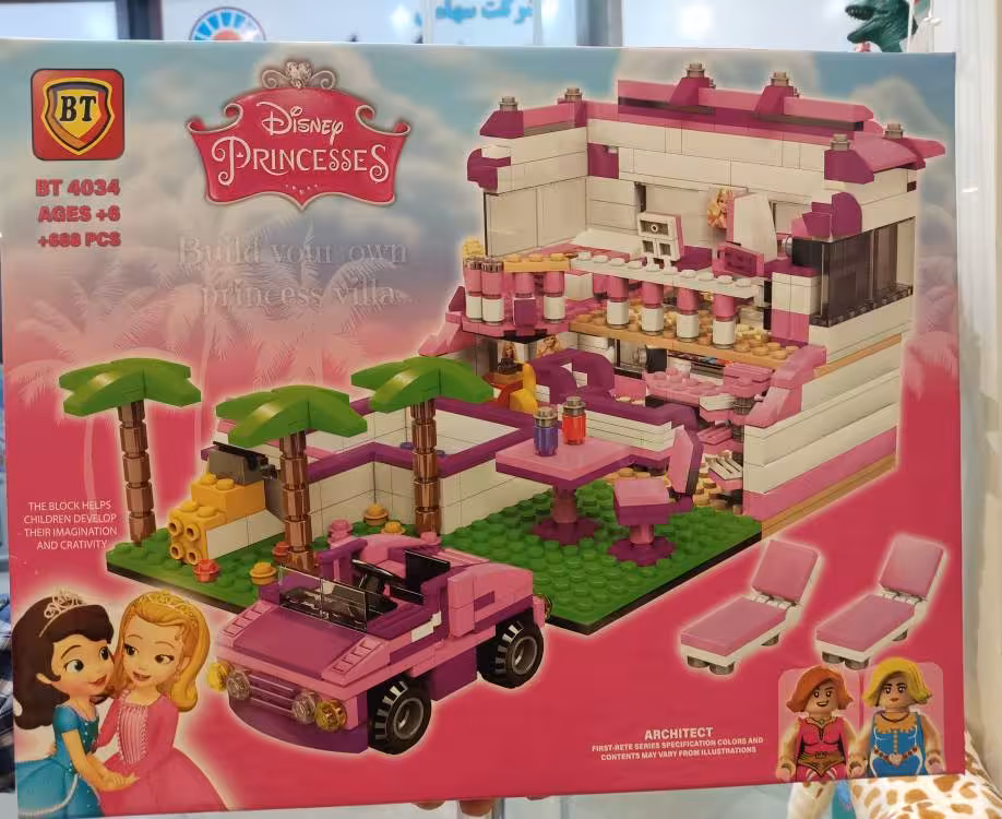 لگو ریز خانه باربی بزرگ 700 تکه کد 4034