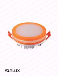 پنل SMD توکار رنگی 15 وات نارنجی گرد سان لوکس مدل PL1571RO