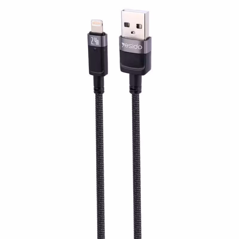 کابل USB به LITHNING یسیدو مدل YESIDO CA123L AUTO POWER OFF
