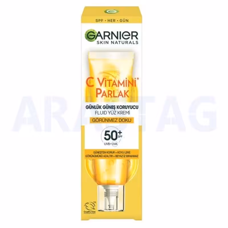 ضد آفتاب بی رنگ ویتامین سی گارنیر با SPF50  حجم 40 میلی
