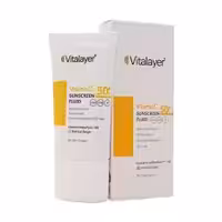 فلوئید ضدآفتاب SPF50 ویتامین سی ویتالایر بژ روشن (50 میل)