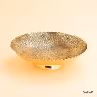 شیرینی خوری برنجی طلایی مدل لاله سرخ