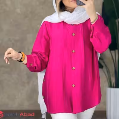 مانتو اسپرت زنانه بابوس مدل مانتو جلو دکمه صدف