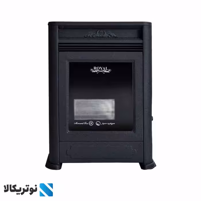 بخاری گازی مروارید سوز شرق طرح شومینه رویال مدل 8000