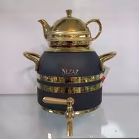 کتری قوری نزاز مدل 2604 مشکی طلایی