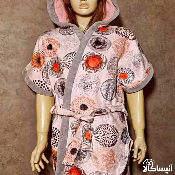 حوله تنپوش برق لامع مدل لیدی چاپی طرح دایره ای