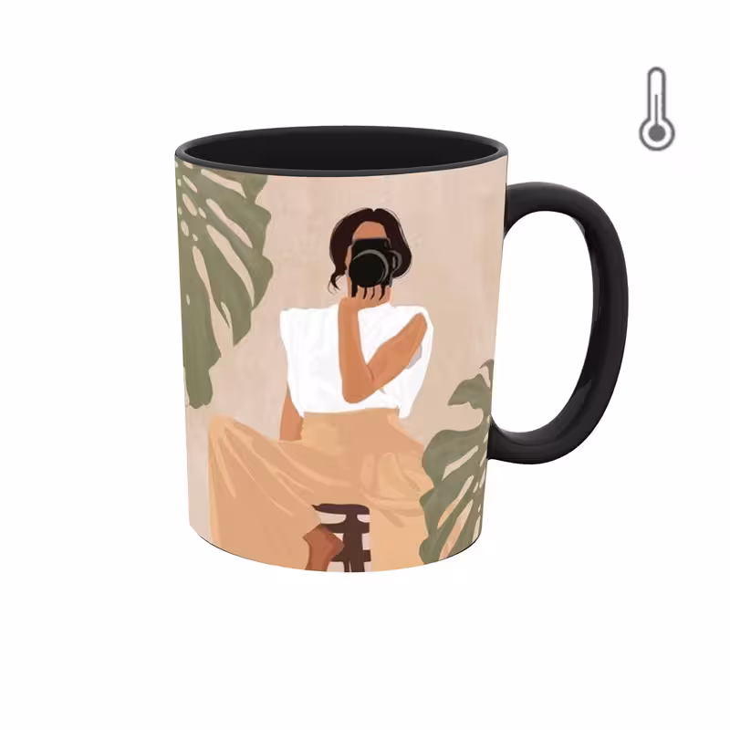 ماگ حرارتی  گرافیکی دخترانه