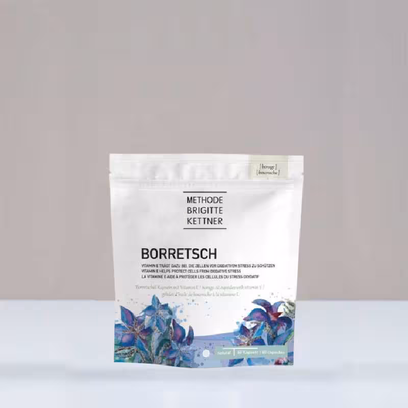 کپسول روغن گل گاوزبان با ویتامین E (60 کپسول فیتو)   ام بی کی