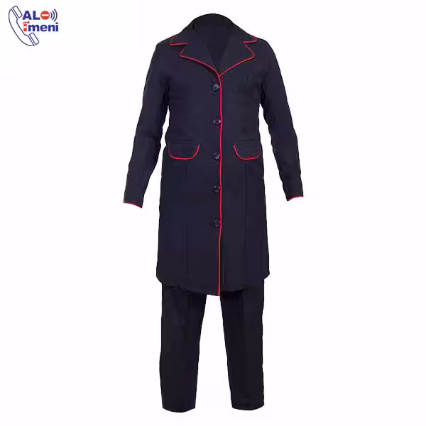 مانتو شلوار اداری زنانه مشکی