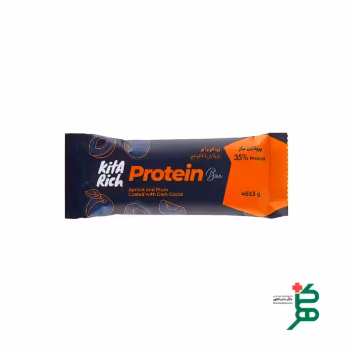 پروتئین بار حاوی زردآلو و آلو خشک کیتا ریچ