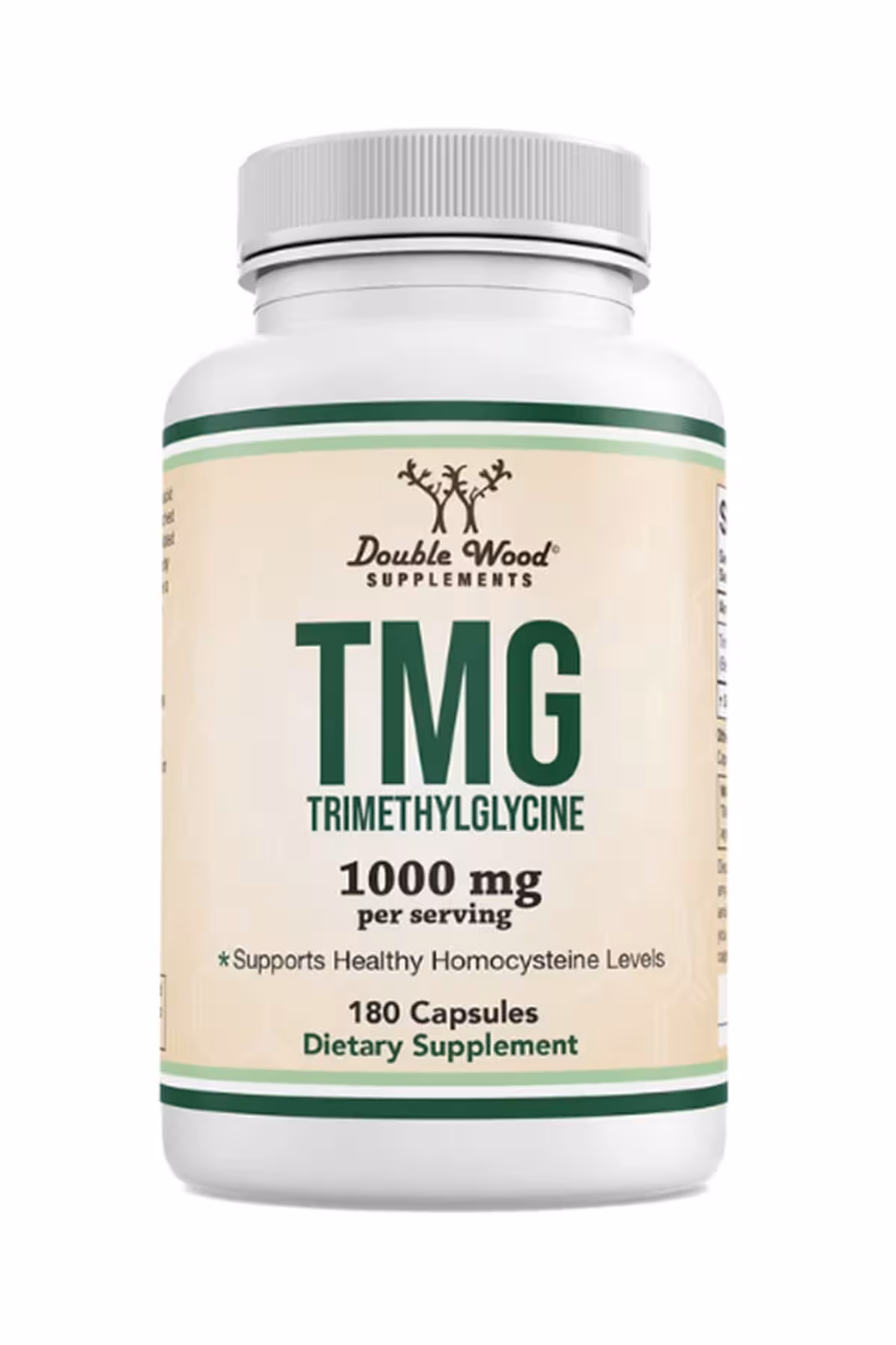 کپسول تی ام جی(TMG) 1000میلی گرم DOUBLE WOOD - بسته 180 عددی