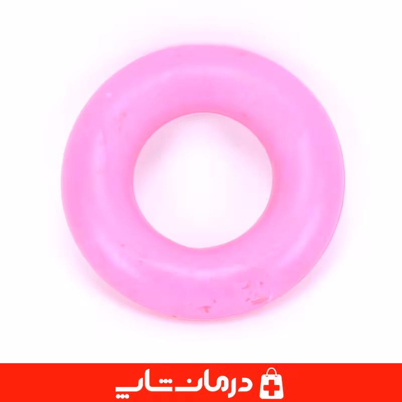 خرید حلقه ورزش دست 9CM حلقه تقویت مچ دست لاستیکی رنگ صورتی