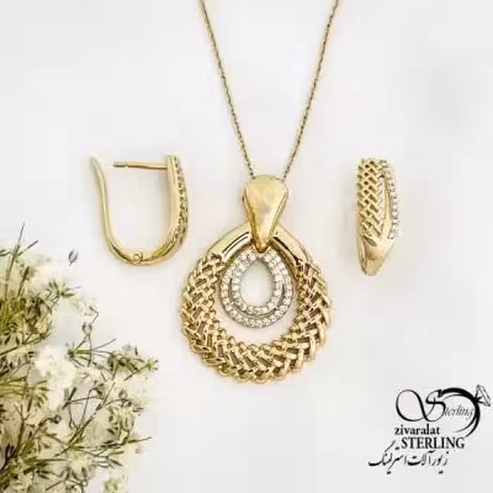 نیمست طرح حصیری با نگین اتمی مارک ژوپینگ کد 19700