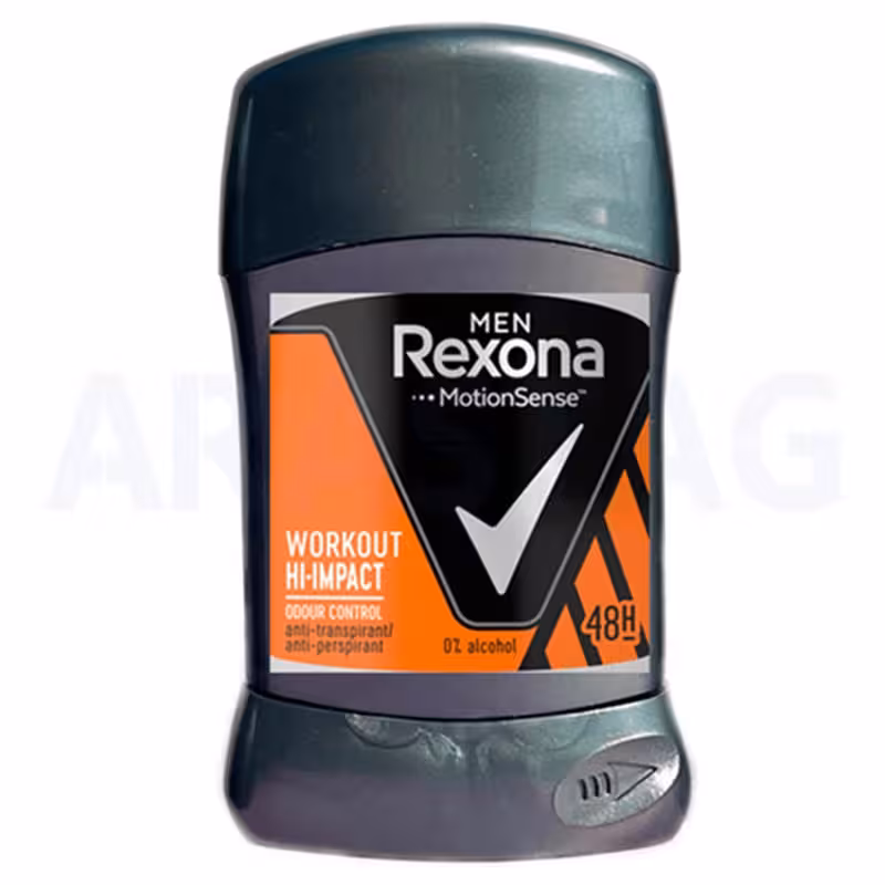 استیک ضد تعریق رکسونا Rexona مدل workout hi-impact حجم 50 میلی