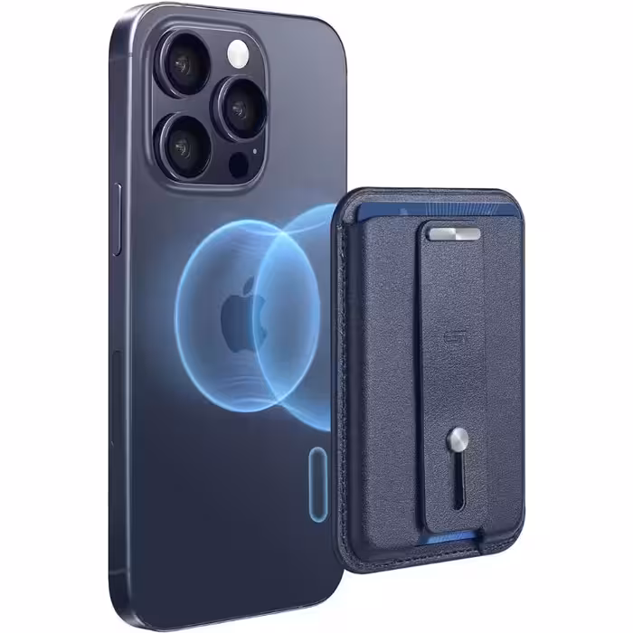 جاکارتی مغناطیسی چرمی ESR Magnetic Wallet Dark Blue