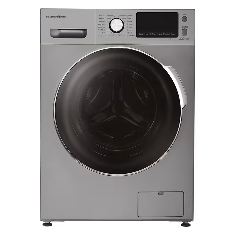 ماشین لباسشویی پاکشوما 8 کیلویی نقره ای مدل BWF-41817 ST