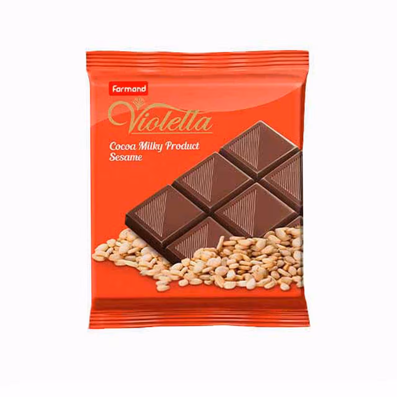 شکلات کاکائویی شیری با کنجد ویولتا – 55 گرم