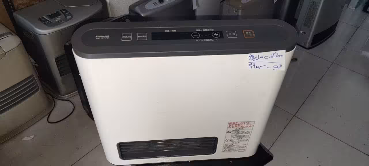 بخاری گازی ژاپنی 2500 وات  دست دوم