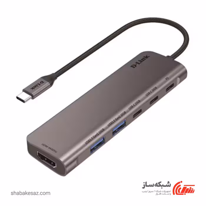 قیمت و خرید هاب USB C دی لینک D-Link DUB-C106 - شبکه ساز