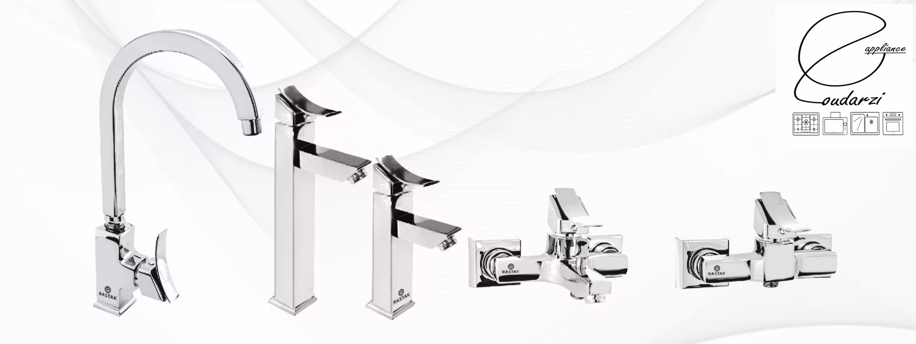 ست شیراآلات رستاک مدل آتریس کروم