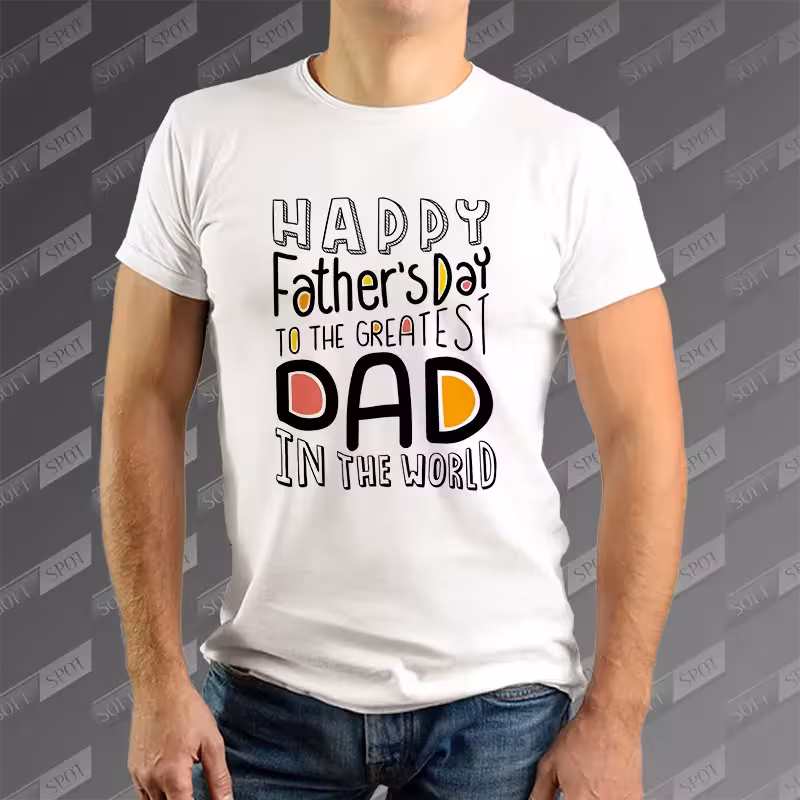 تیشرت مردانه طرح Happy Fathers Day TS-760