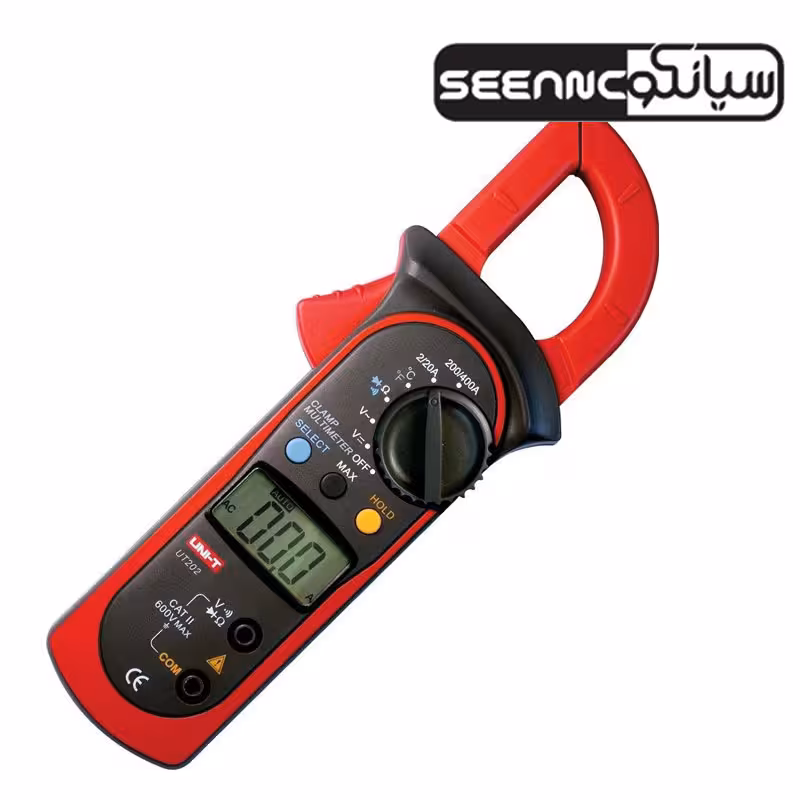 کلمپ آمپرمتر 400 آمپر، دما و رطوبت یونیتی UNI-T UT-202