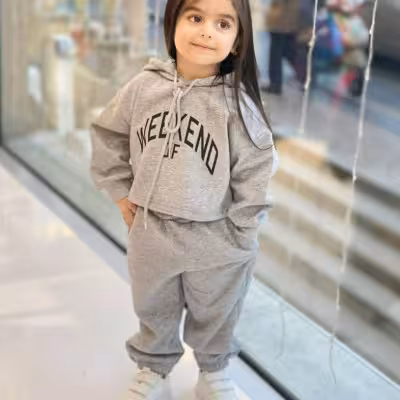 کراپ شلوار پاییزه طوسی