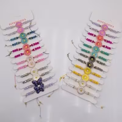 دستبند بابونه کریستال