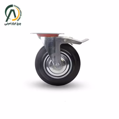 چرخ ورقی گردان ترمزدار قطر 200 میلی متر
