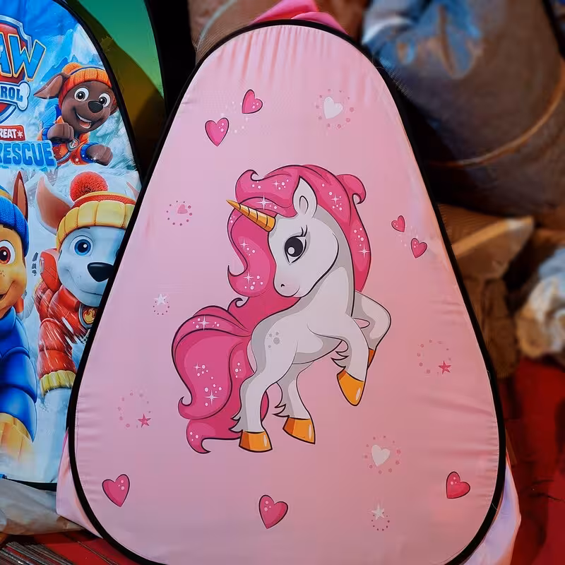 چادر بازی مسافرتی کودک و نوجوان فنری اسب تک شاخ سایز 1