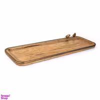 سینی مستطیل گلد کیش مدل گلدن برد سایز بزرگ کد GK829460