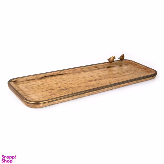 سینی مستطیل گلد کیش مدل گلدن برد سایز بزرگ کد GK829460