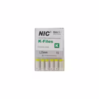 فایل دستی 25 میل NIC – Stainless steel K file