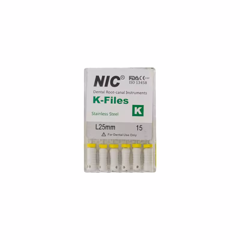 فایل دستی 25 میل NIC – Stainless steel K file