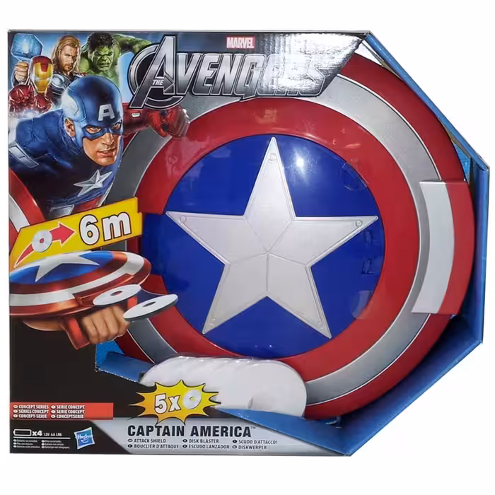 سپر کاپیتان آمریکا با قابلیت پرتاب دیسک Hasbro