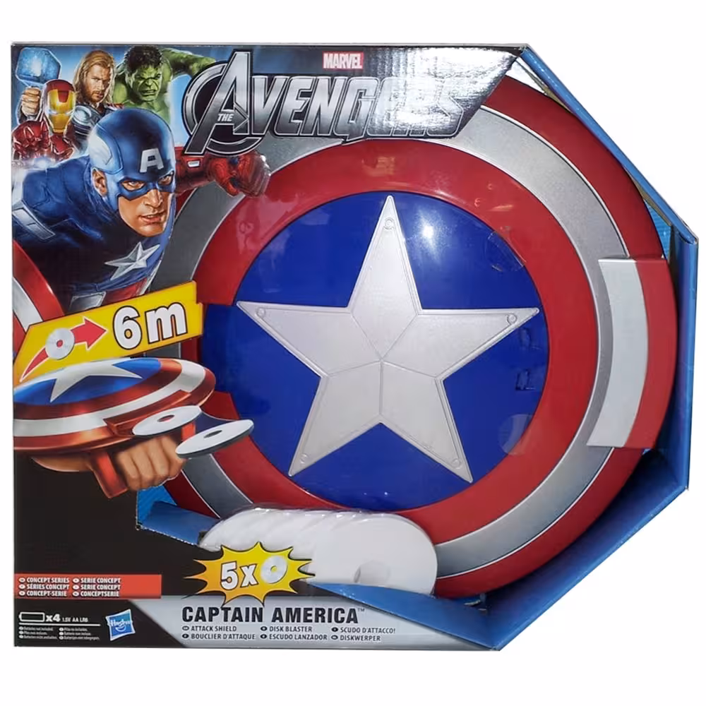 سپر کاپیتان آمریکا با قابلیت پرتاب دیسک Hasbro