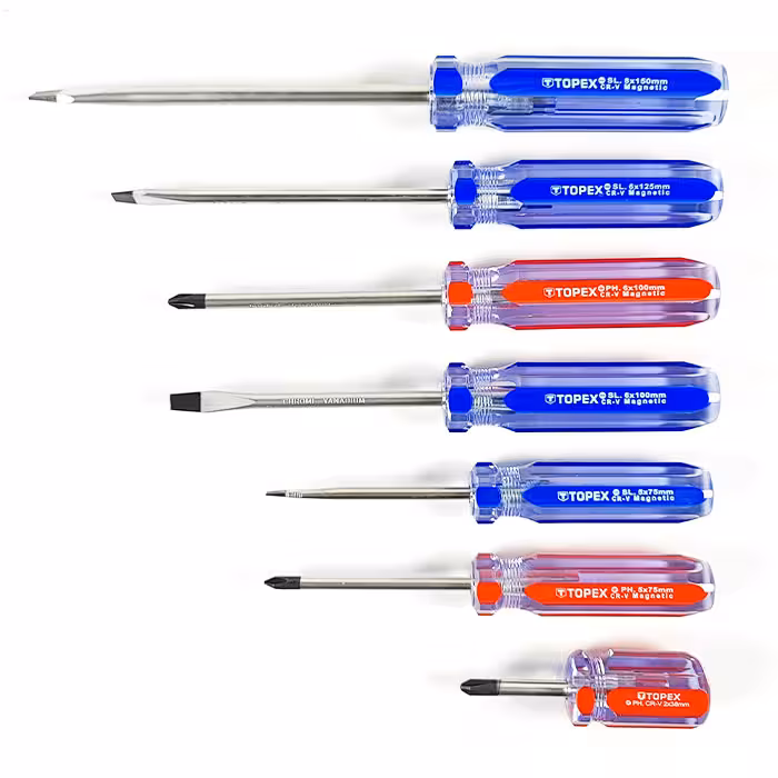 ست پیچ گوشتی ضربه خور 7 عددی تاپکس مدل 39D866