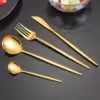 سرویس 24 تایی قاشق و چنگال طلایی
