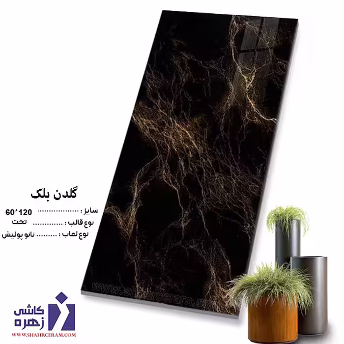 سرامیک گلدن بلک 120*60 زهره سرام