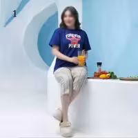 تیشرت شلوارک راسته برمودا نخ پنبه