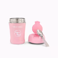 فلاسک نگهدارنده غذا توییست شیک 350 میل صورتی