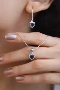 نیمست یاقوت کبود جواهری کد 00560