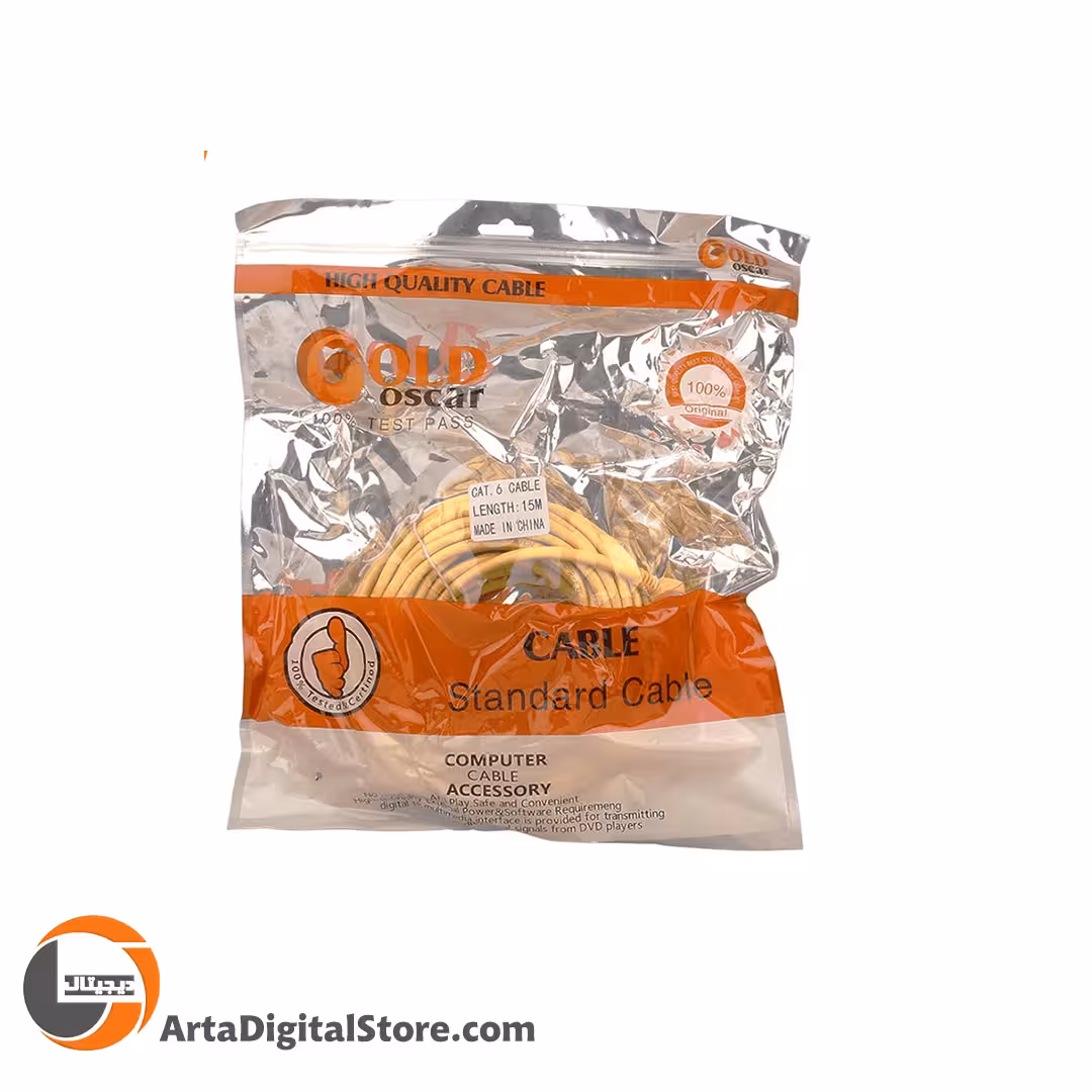کابل Network Cable Cat6 Gold Oscar UTP 15M