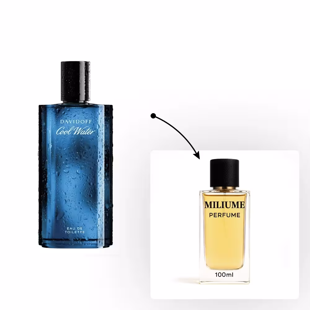 اسانس عطر Davidoff Cool Water for men برند Argeville - کد 1210 - دیویدوف کول واتر 100ML - میلیوم پرفیوم