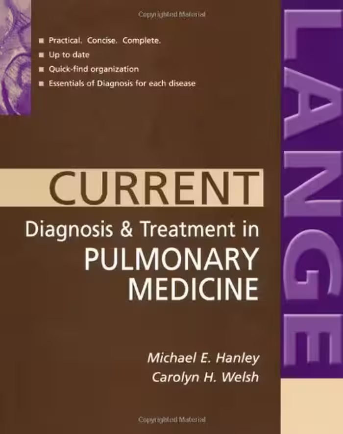 خرید و دانلود نسخه کامل کتاب Current Diagnosis &amp; Treatment in Pulmonary Medicine