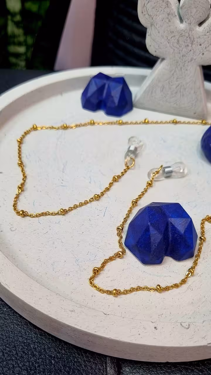 بند عینک زنجیر استیل طلایی خلخال