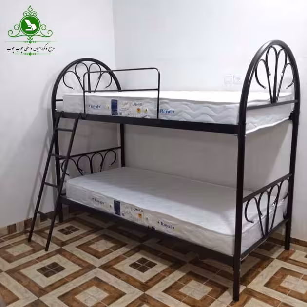 تخت خواب دو طبقه مدل طاووسی